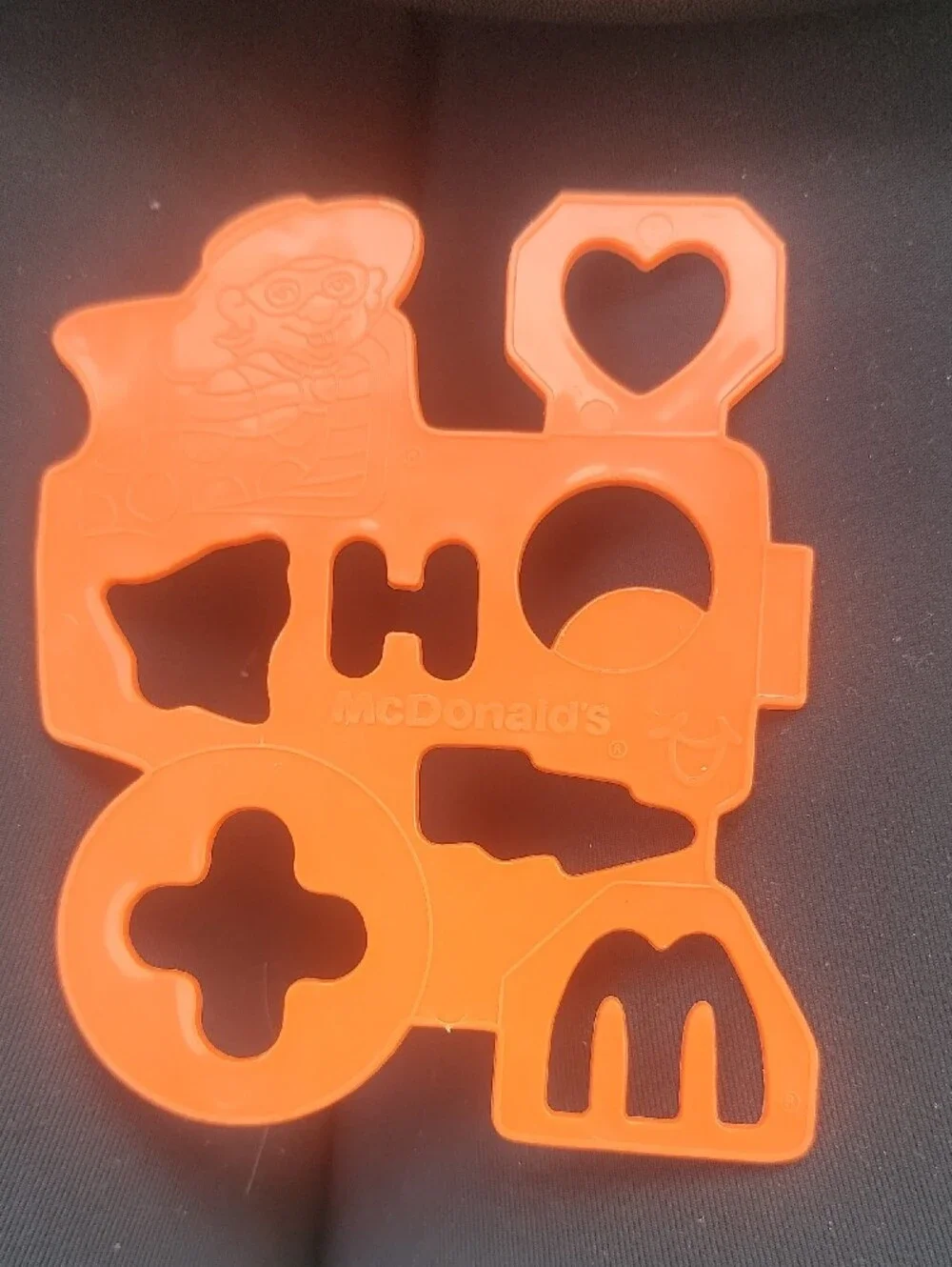vintage 1986 McDonald's Happy Meal plastic stencil Lot Of 3